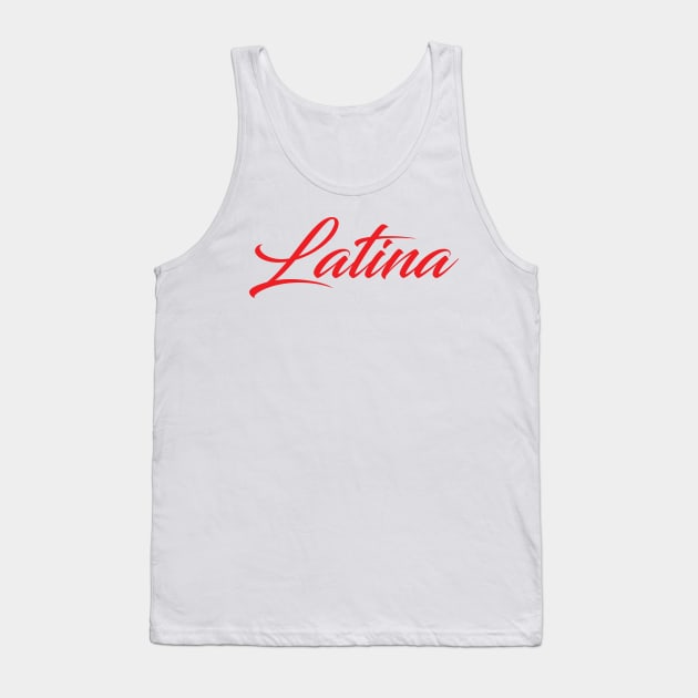 Latina T Shirt Tank Top by XGraphicsShirts